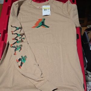 Jordan Beige Long Sleeve Shirt